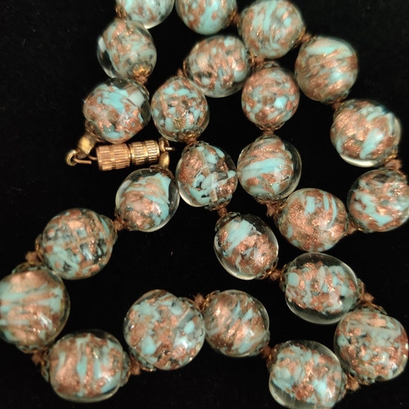 Vintage 60s Murano Somerso Lampwork Necklace - Picture 8 of 10